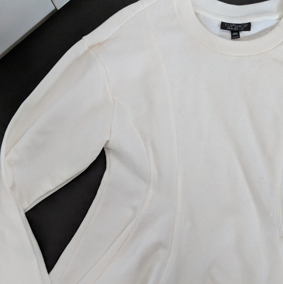 White crewneck Topshop Sweater - Picture 6 of 8